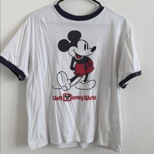 Disney Walt Disney World Mickey Mouse White Shirt